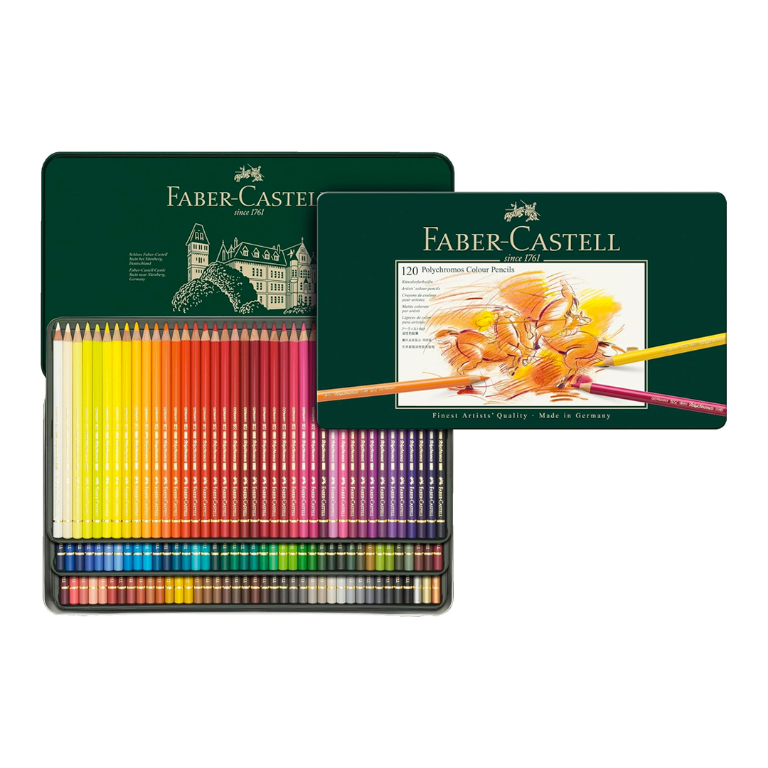 Lápis de Cor Polychromos 60 Cores, Faber-Castell