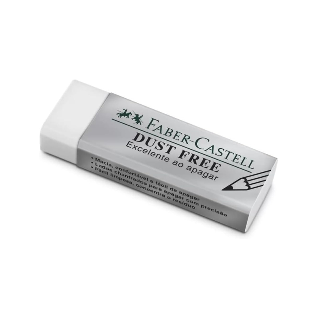 BORRACHA DUST FREE BRANCA MÉDIA 60X20MM FABER CASTELL FABER CASTELL