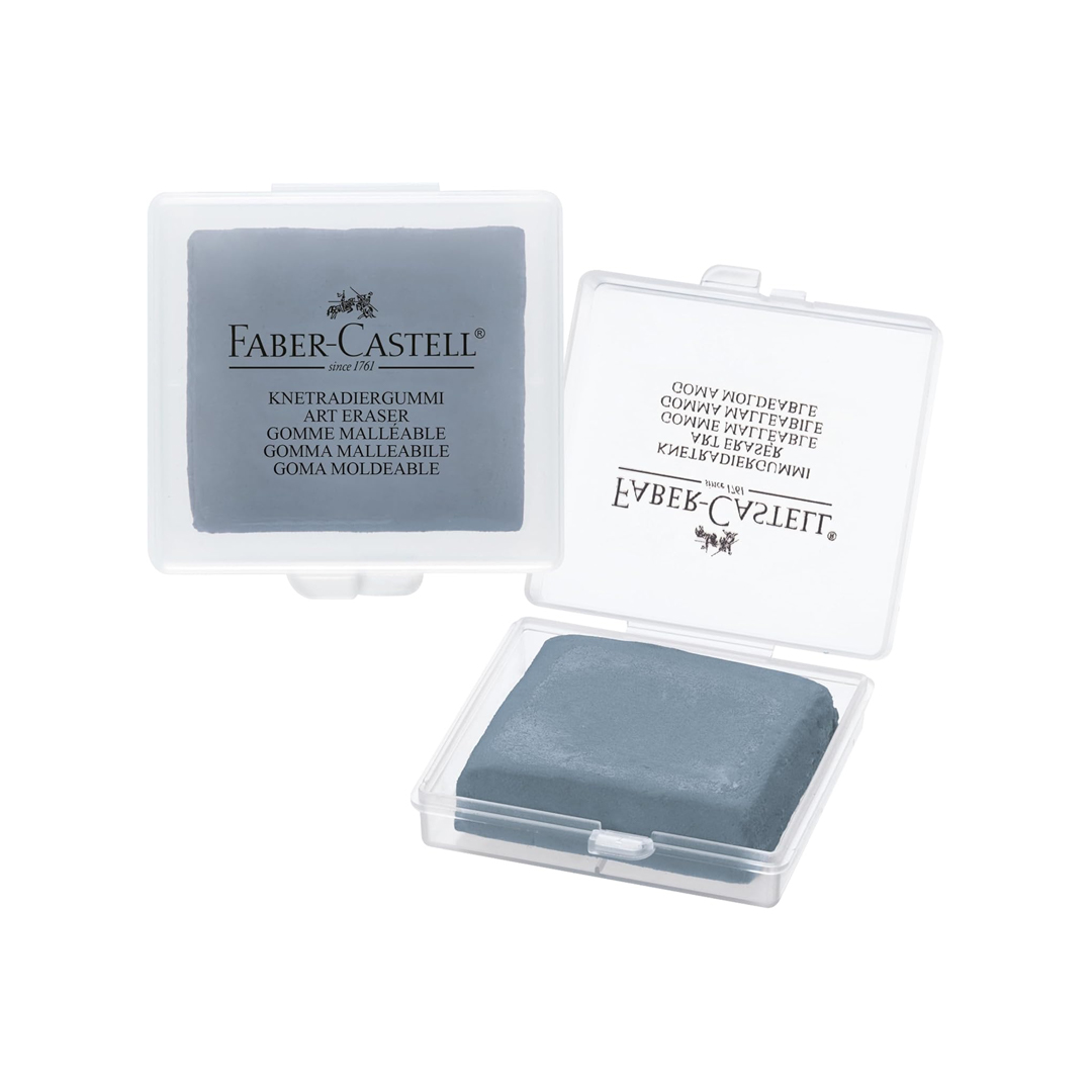 Faber-Castell 127220 Kneaded Eraser with Case, Grey