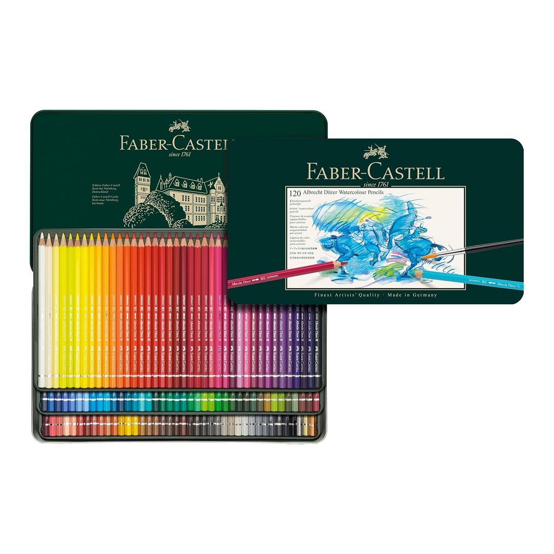 Lápis de Cor Aquarelável Albrecht Durer 120 Cores, A&G Faber-Castell