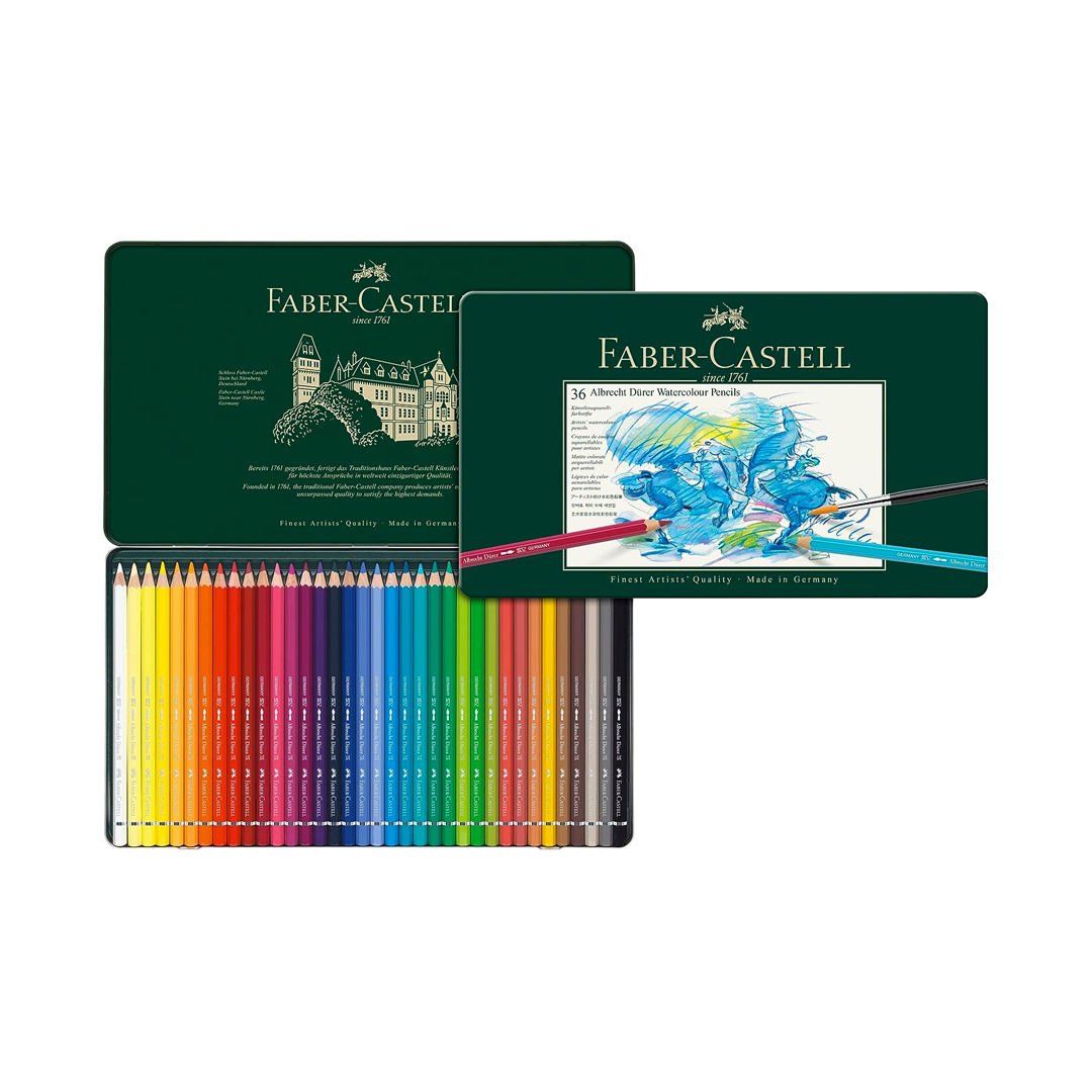 Lápis de Cor Aquarelável Albrecht Durer 36 Cores, A&G Faber-Castell