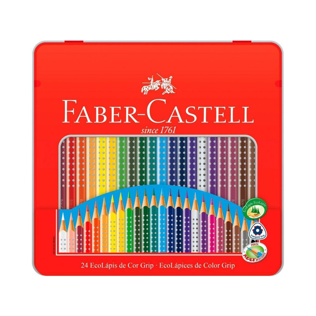 Lápis de Cor EcoLápis Colour Grip 24 Cores, Faber-Castell