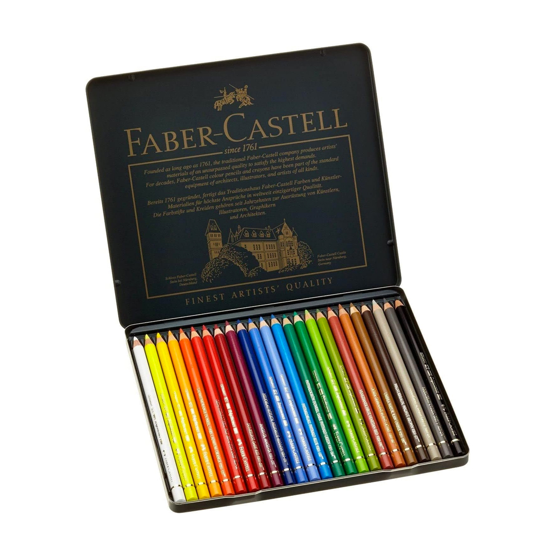 Lápis de Cor Polychromos 24 Cores, Faber-Castell