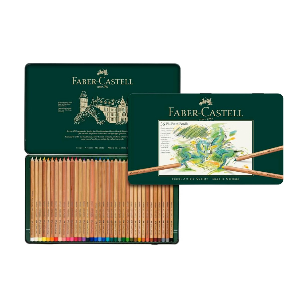 Lápis de Cor, Faber-Castell, Pitt Pastel Seco, 112136, 36 Cores