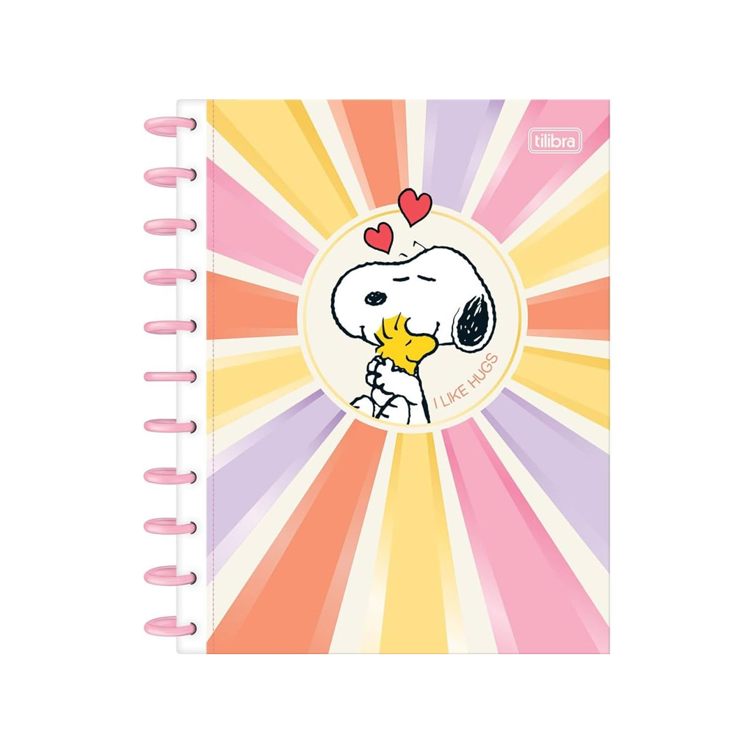 Tilibra - Caderno Connect Universitário Tilidisco 10 Matérias Snoopy 160 Folhas