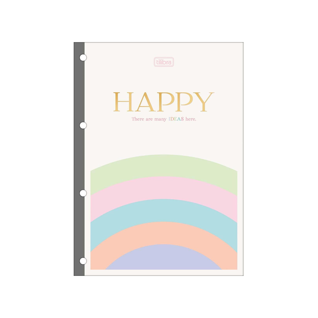 Tilibra - Caderno Capa Dura Colegial Happy Colors 10 Matérias 160 Folhas