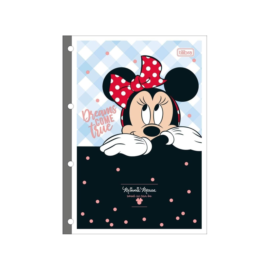 Tilibra - Caderno Universitário Tiliflex Minnie 80 Folhas, Multicor