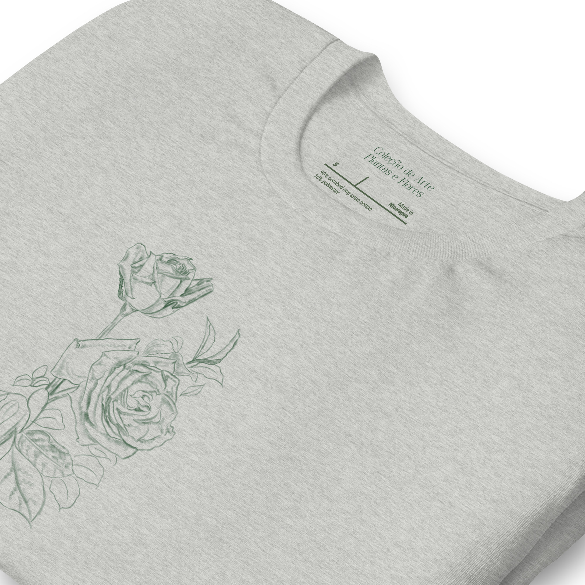 Camiseta unissex - Duas Rosas - Imagem 4