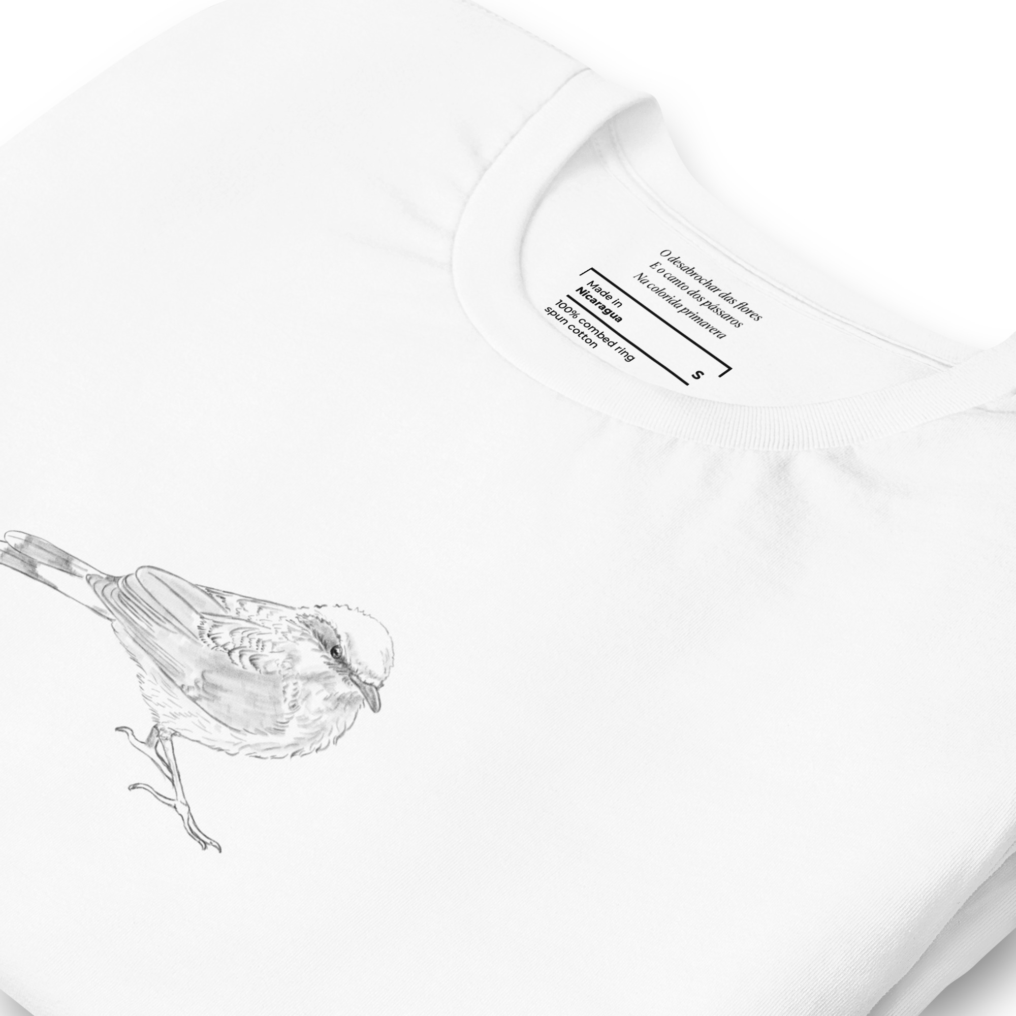 Camiseta unissex - Delicado Passarinho - Imagem 5