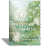 Capa do livro A Elefanta, parte da coleção Floresta da Luz. Ilustração de um elefante em traços suaves. Autores: José Augusto Novas e Júlio César Mota Petrucci.