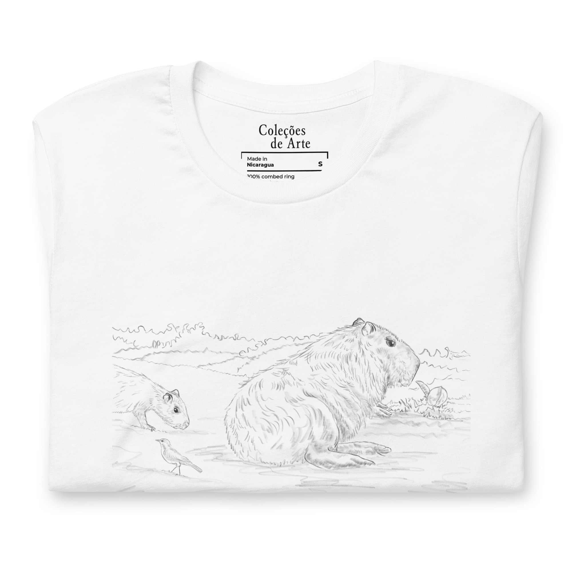 Camiseta unissex - Capivaras - Imagem 3