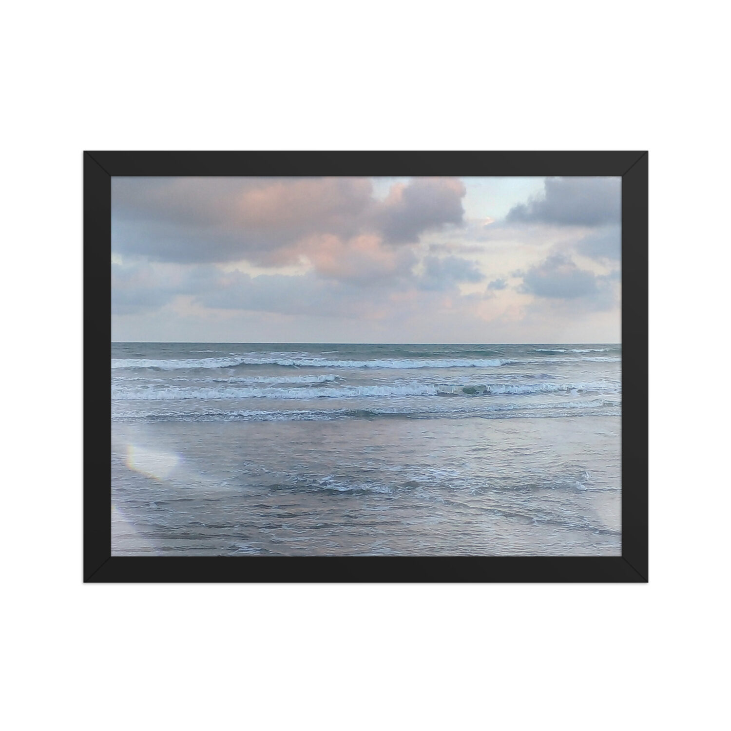 Pôster de papel fosco com moldura