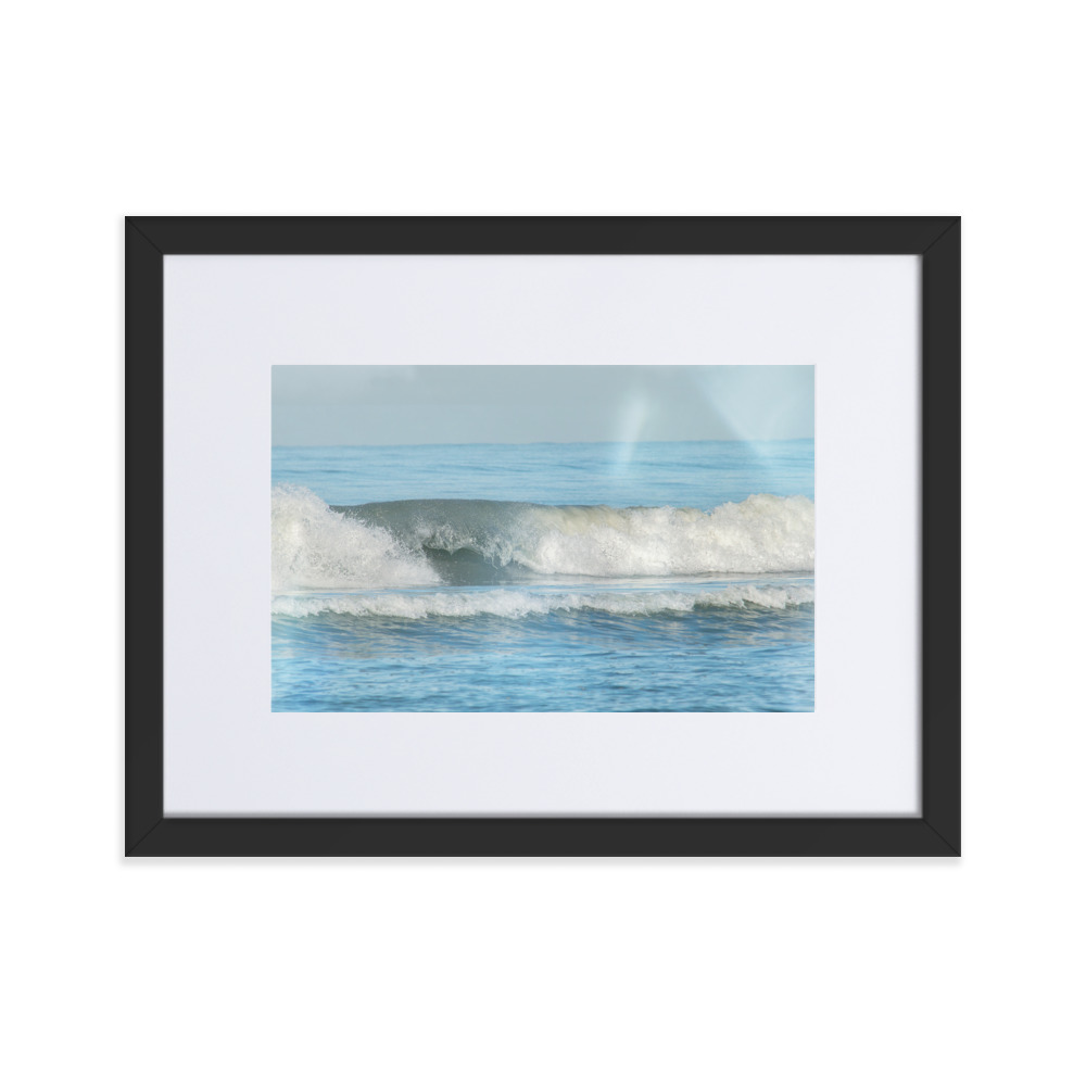 Pôster em papel fosco com moldura e paspatur