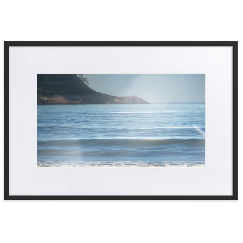 Pôster em papel fosco com moldura e paspatur