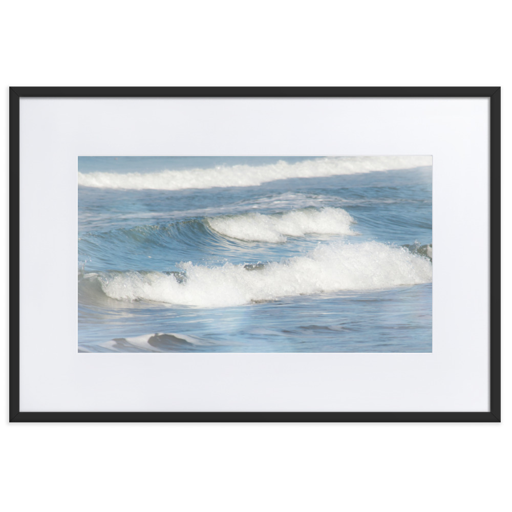 Pôster em papel fosco com moldura e paspatur